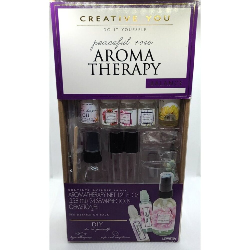Creative You Do It Yourself Aroma Therapy Kit Peaceful Rose Harmony Balance NEW